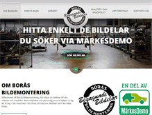 Tablet Screenshot of borasbildemontering.se